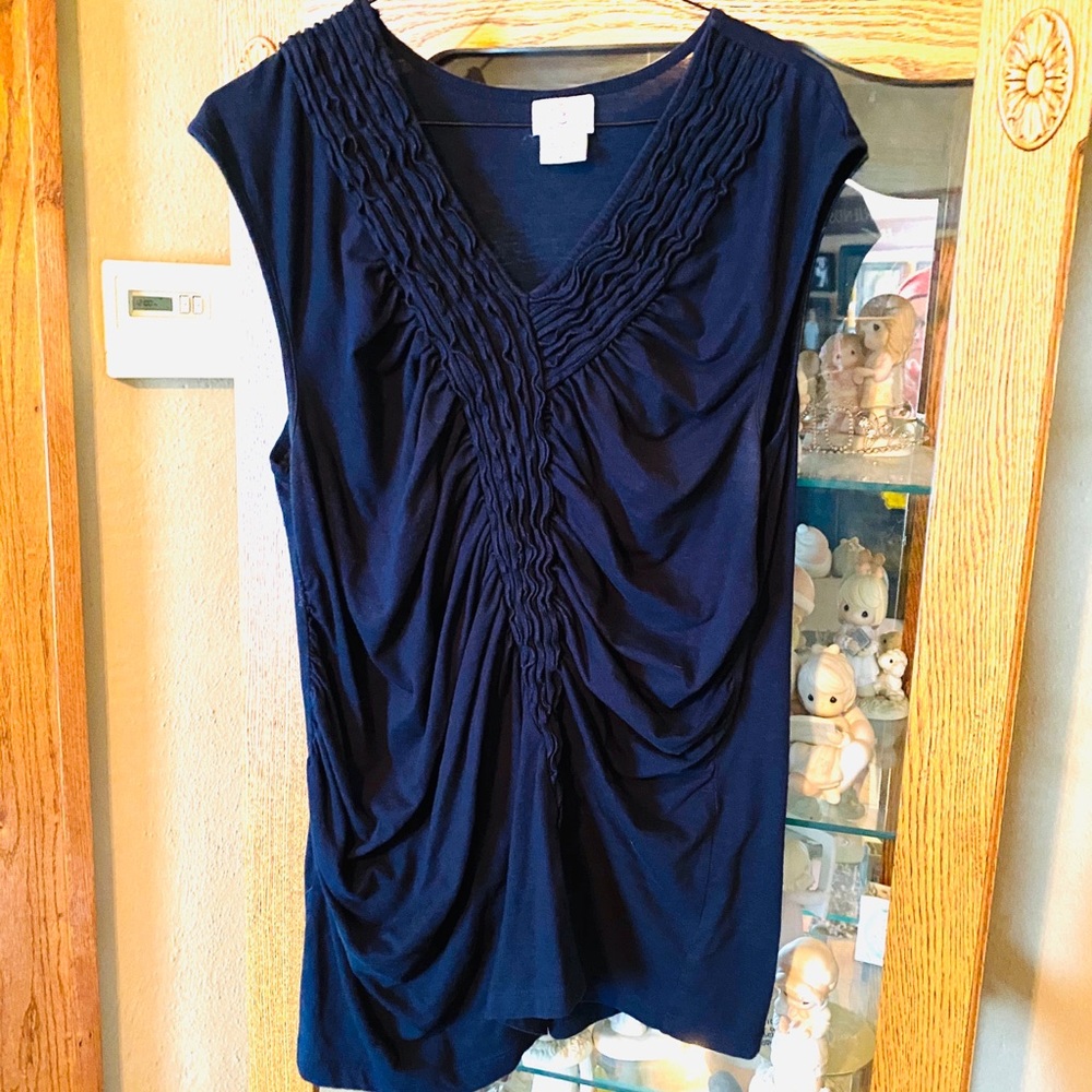 Oh Baby Tank Top.  Navy.  Size XL